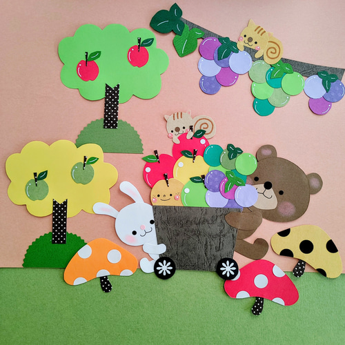 秋のみのり』壁面飾りꕤ◌受注制作⚠️10/21(月)よりおやすみします