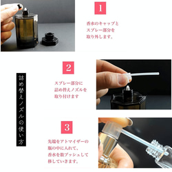 【2個セット】 香水瓶 アトマイザー ガラス製 10ml 香水 詰め替え 容器 スプレータイプ 4枚目の画像