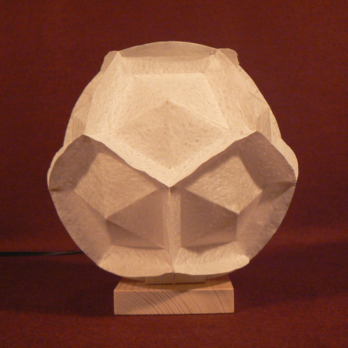 和紙の手作りランプシェード 美濃和紙使用 [稜] 3-1 どこにもない癒し