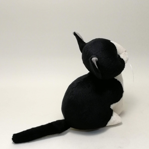 猫ぬいぐるみ「ねこにゃ」白黒ハチワレ 【受注製作】 ぬいぐるみ