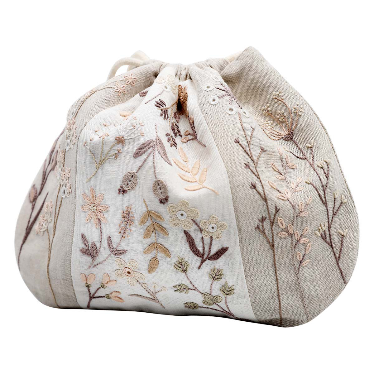 UN CHAT DANS L'AIGUILLE刺繡キット★Pochon bicolore Paulette再入荷