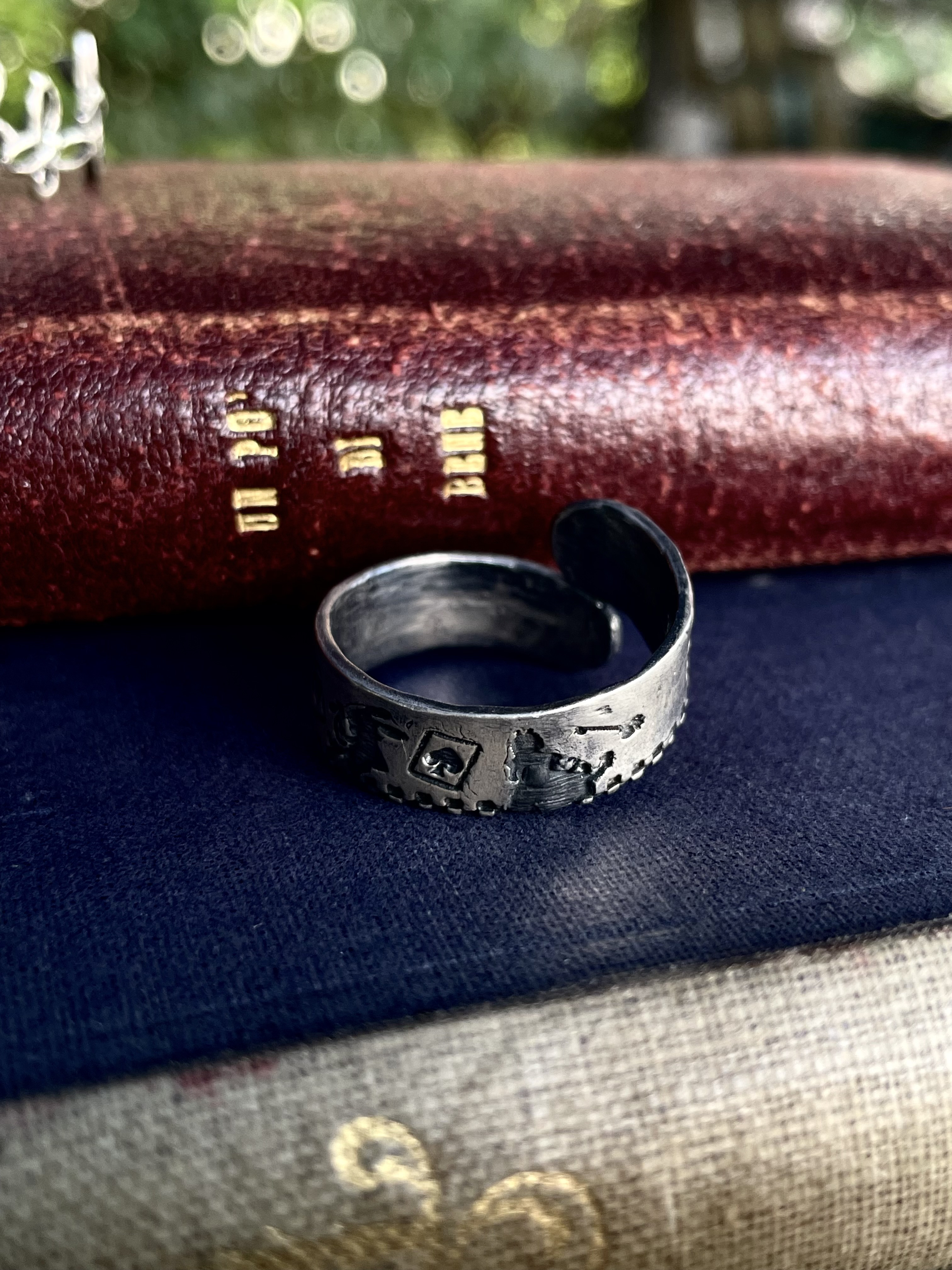 ぐるーっとアリスストーリーリング　ユニーク　個性的　面白　つけっぱなし？　華奢？？　シルバー925　クセつよ　独創的