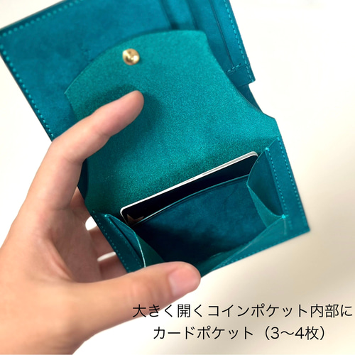 三つ折り財布　イタリアンレザー　グリーン　経年変化　ミドルウォレット　新品 楽天市場】Haru ハル ミドルウォレット 三つ折り財布 イタリアン