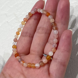 天然石ブレスレット407◇マダガスカルカーネリアン 2枚目の画像