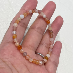 天然石ブレスレット407◇マダガスカルカーネリアン 3枚目の画像