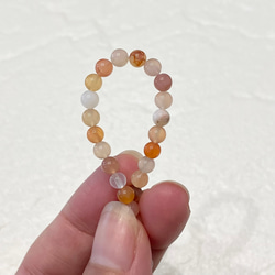 天然石ブレスレット407◇マダガスカルカーネリアン 5枚目の画像