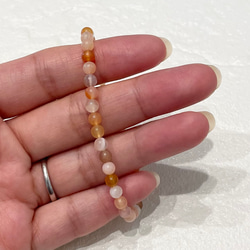 天然石ブレスレット407◇マダガスカルカーネリアン 6枚目の画像