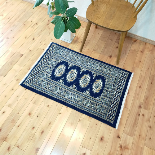 Creema限定超目玉品】パキスタン絨毯 ハイクオリティ 91x61cm