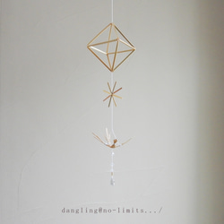 ヒンメリ002* 『planet』 モビール ヒンメリshop***dangling