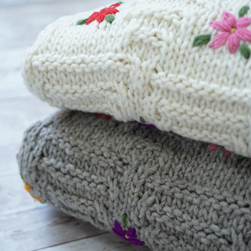 ☆SALE【即納可】ローゲージウール・刺繍入りプルオーバー（NP-4403