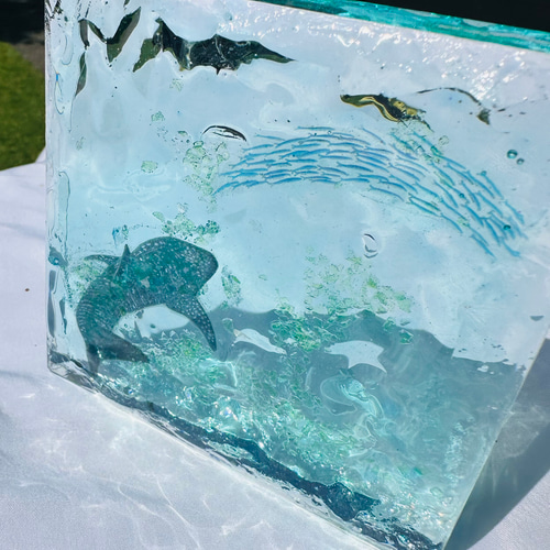 3d海底ホログラム画像 壁掛け アート 絵 インテリ 水槽オブジェ