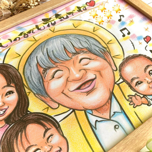 似顔絵　還暦祝い・古希・喜寿・米寿・傘寿・百寿　ちゃんちゃんこ　プレゼント b9553eaf4e30928d577b14133f0a2c
