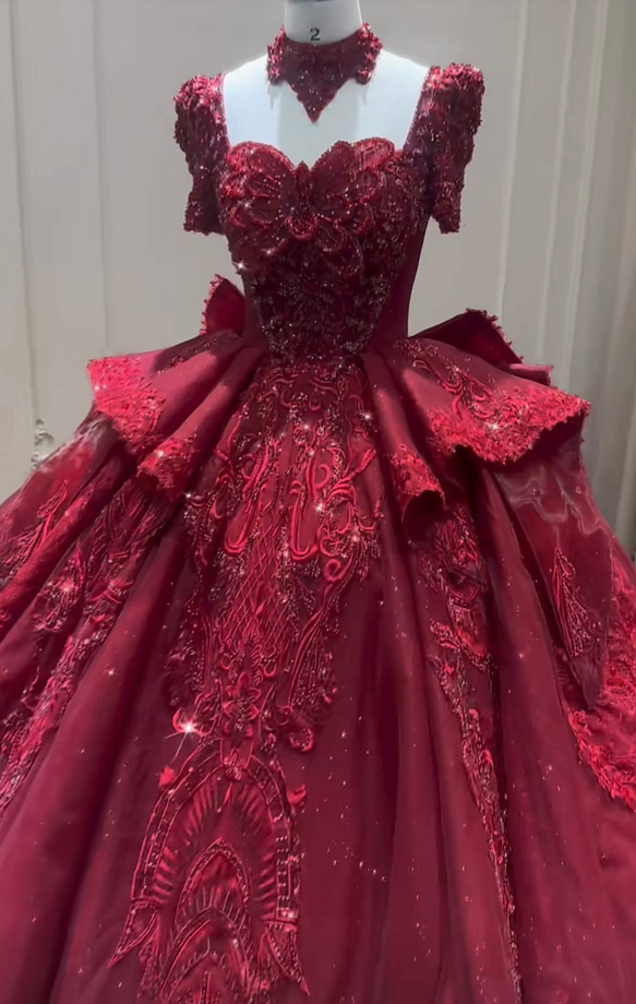 大人気！フロントリボン飾り バックリボン ワインレッド/ボルドー色