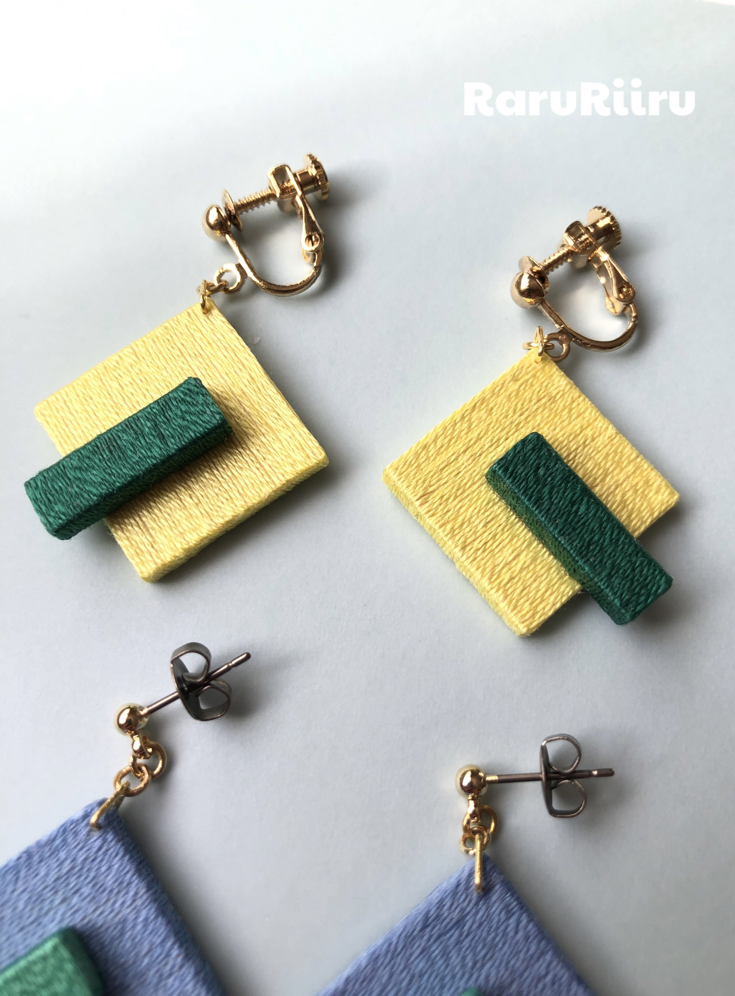 Squares and rectangles／Yellow／No.003