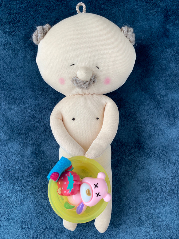 お風呂上がりおじさん（ピンクのクマとイチゴ））マスコット