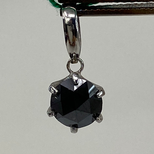 pt900 プラチナペンダント ブラックダイヤモンド 0.68ct ペンダント 