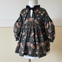 ウィリアムモリス【いちご泥棒】キッズサイズオーダー オフショルダー