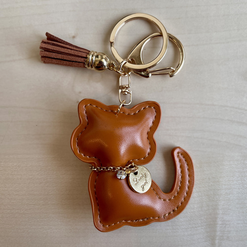 本革キー小物5点セット(ワンピ/丸カラビナ/ミニコート/カメさん/カエルさん) きらきらぷんぷん丸] パラコード カラビナ キーホルダー【5個