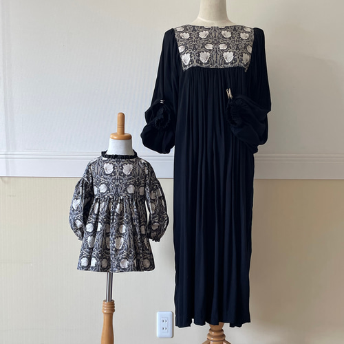 ウィリアムモリス【ピンパーネル】キッズサイズオーダーオフショルダー