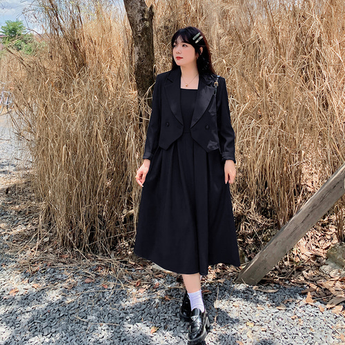 秋冬新作 XL~5XL 大きいサイズ スーツジャケットサンドレススーツ