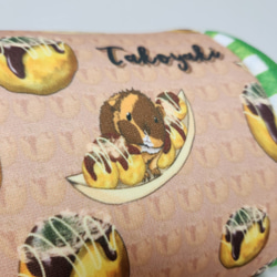 【モルモットンネル】たこ焼きモルモット柄 2枚目の画像