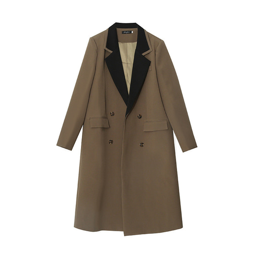 秋冬新作 XL~5XL 大きいサイズ ロングロングスーツトレンチ