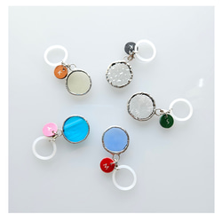 [送料無料] まんまる ガラス 傘 マーカー、アンブレラマーカー♪ 杖 や ペットボトル にもOK！ 2枚目の画像