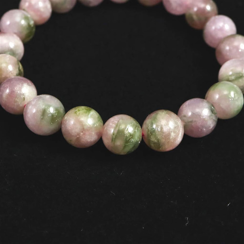 ウォーターメロン トルマリン AA+ 9.5mmブレスレット 26.8g #33971