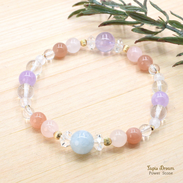 魂をやさしく整えるお守り ｜ アクアマリン、アメジストの天然石パワー