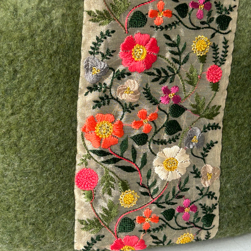 華やか刺繍ロゴ✨ウィンウィンスタイル キャディバッグ 花柄