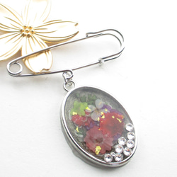 クォーツを画材にした夏休みの宿題は、8月末までそっとしておこう♪<カブトピンブローチ>SB1072 1枚目の画像