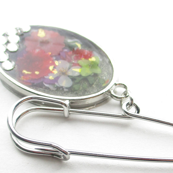 クォーツを画材にした夏休みの宿題は、8月末までそっとしておこう♪<カブトピンブローチ>SB1072 4枚目の画像