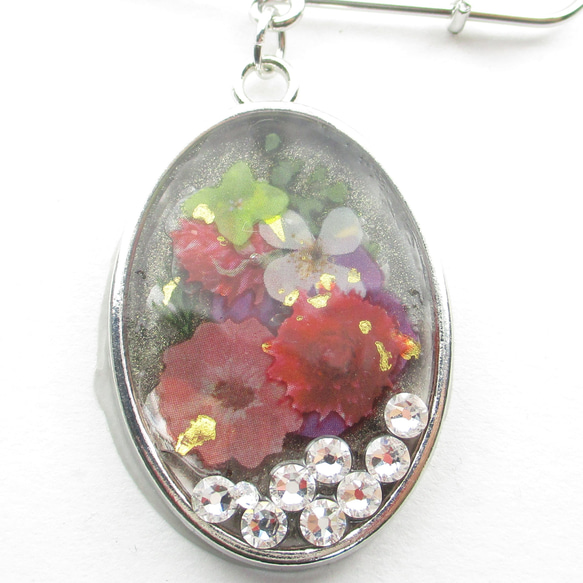 クォーツを画材にした夏休みの宿題は、8月末までそっとしておこう♪<カブトピンブローチ>SB1072 3枚目の画像