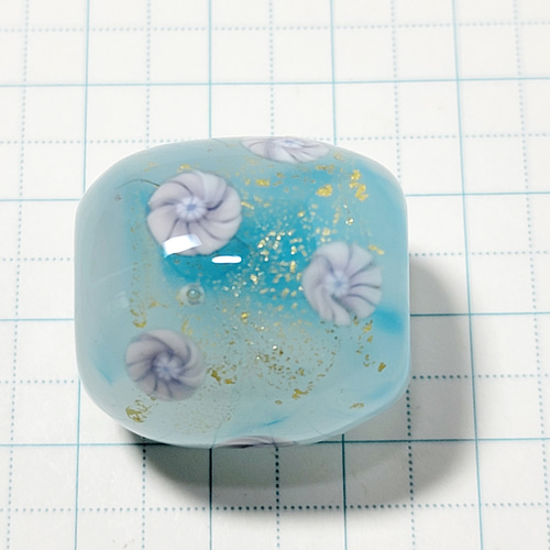 とんぼ玉＊帯留などに＊蜻蛉玉＊純金箔込＊＊ハンドメイドガラス＊4803