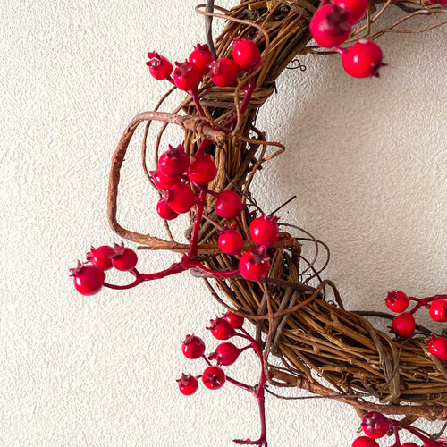 サンキライのリース アーティフィシャルフラワー 造花リース