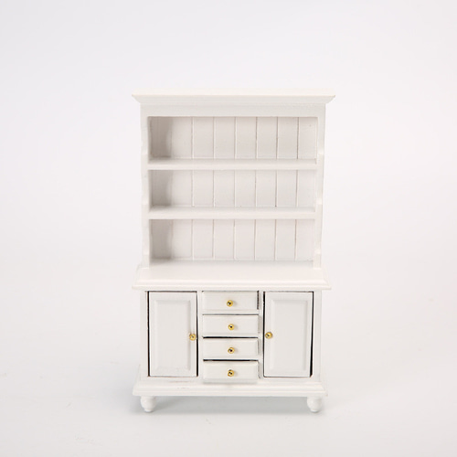 ドールハウス ミニチュア 食器棚 棚 木製 ウッド カップボード