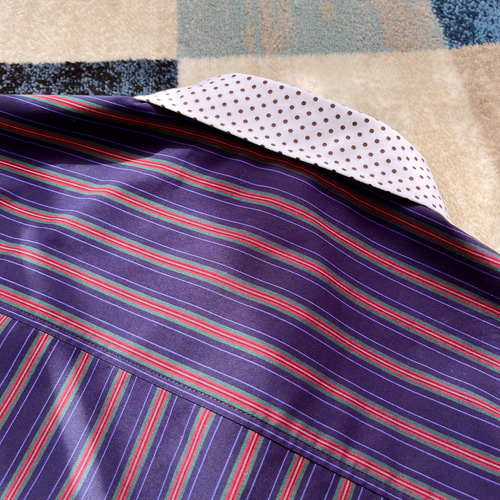 バーバリー　18ss ストライプ　ドット　オーバーサイズシャツ バーバリー 18ss ストライプ ドット オーバーサイズシャツ