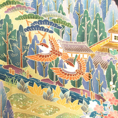 大きめサイズ】着物ドレス◎田園◎細見え縦長シルエット&オール  