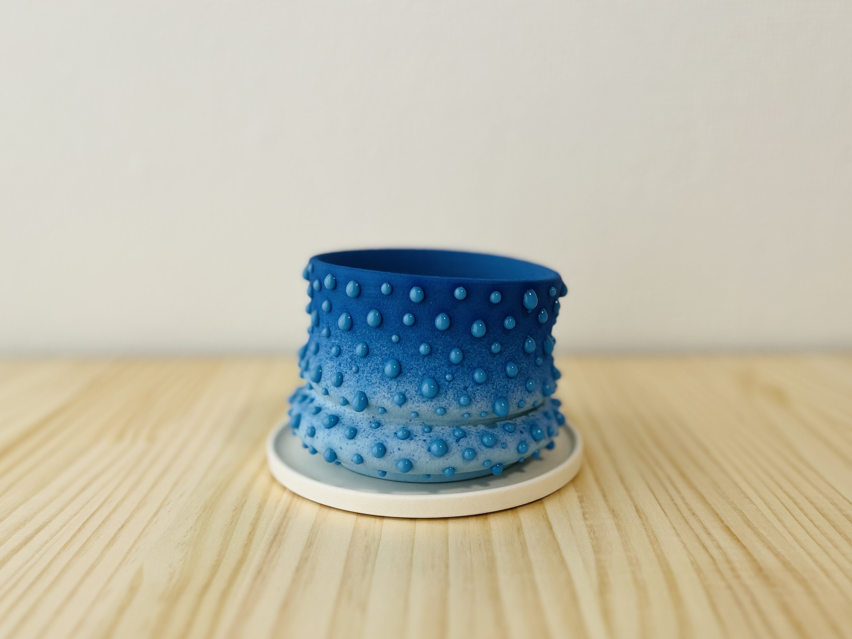 植木鉢 : スライムポット    S size (loose) / 青×青