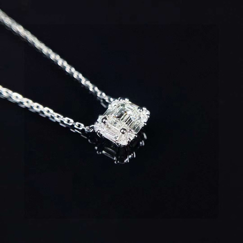 GIA鑑定書付き K18 天然ダイヤモンド ネックレス 0.5ct GIA鑑定書付き K18 天然ダイヤモンド ネックレス 0.5ct