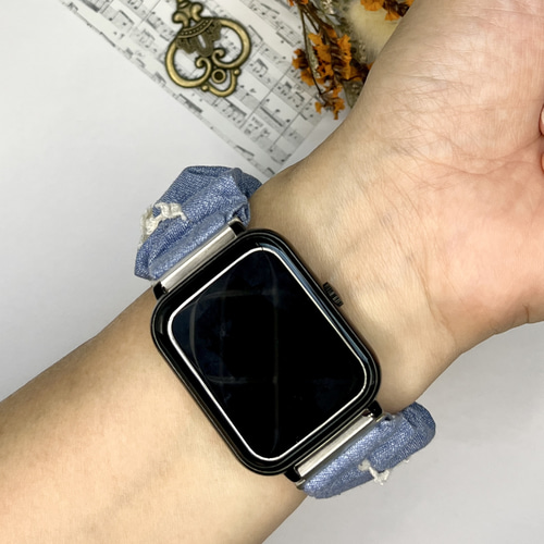 楽ちんシュシュベルト スマートウォッチ シュシュバンド 時計