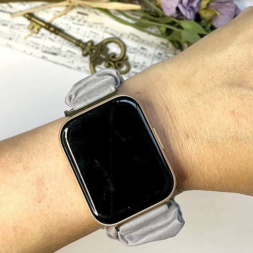 楽ちんシュシュベルト スマートウォッチ シュシュバンド 時計ベルト