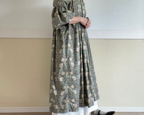 ウィリアムモリス【ピンパーネル】オフショルダーぽわん七分袖