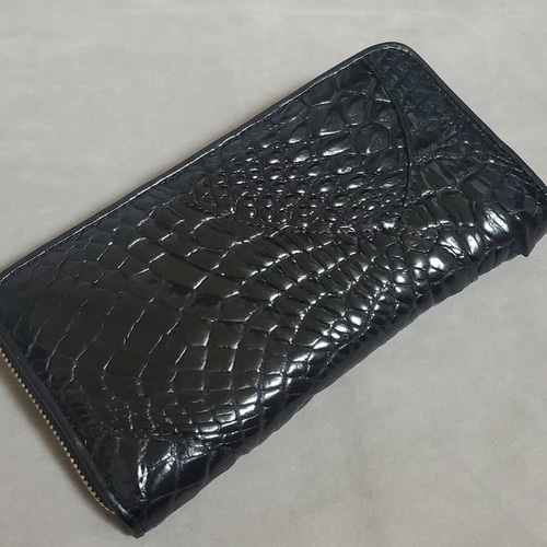 最安値！！シャムクロコダイル 爪 長財布 ラウンドファスナー シャム 宝石革 鰐 シャムクロコ（クロコダイル革） レディース・メンズ財布