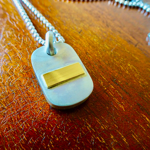 仁尾彫金『k18ステッカー、シルバープレートヘッド』ハンドメイド312 
