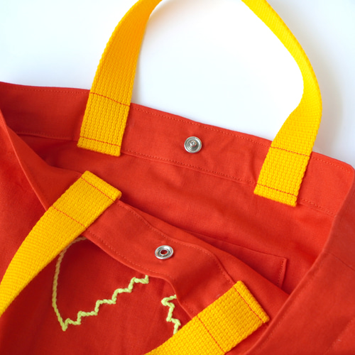 受注制作｜【手持ち】刺繍 マチ付きトートバッグ トートバッグ UPPER