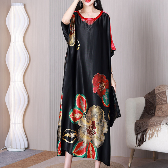 シルクワンピース ドレス タダシ ショージ シルク ワンピース ドレス