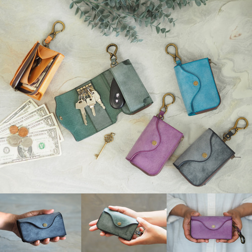 お色が選べる！】スマートキーとお家の鍵、財布をひとつに！All in One