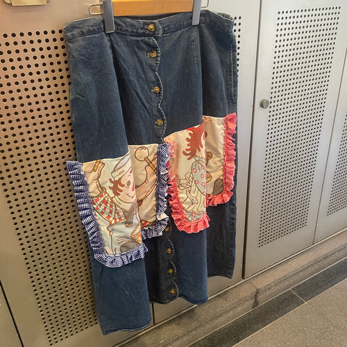 古着 ヴィンテージ vintage スカート デニムスカート リメイク 古着 ヴィンテージ vintage スカート デニムスカート リメイク