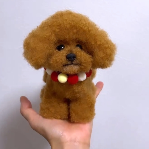 うちの子☆手乗り羊毛フェルト犬オーダー（こちらは参考画像です